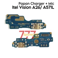 Papan Konektor Charger Mic Infinix Itel Vision A26 A571L PCB Cas Casan