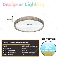 40CM [Ceiling Light] LED  3C Surface Lamp Modern LED 3C Dimmable Living Light Bedroom Light Lampu Hi