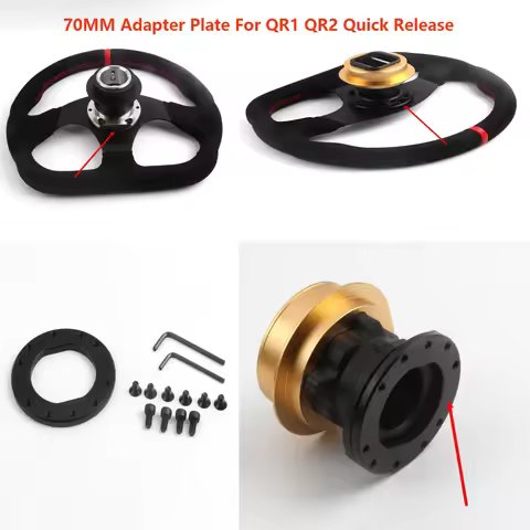 70MM Adapter Plate For QR1 QR2 Quick Release For Fanatec Simulation Racing Game Steering Wheel Simul