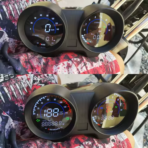 For Italika Rc150 Rc200 RC 200 150 Motorcycle Digital Speedometer Dashboard Tachometer Odometer Gear
