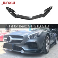 Carbon Fiber Front Lip Spoiler Splitters Flaps For Mercedes Benz AMG GT AMG GTS AMG GTR Coupe 2 Door