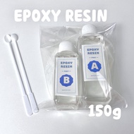 น้ำยาเรซิ่น อีพ็อกซี่ เรซิ่น epoxy resin ผสมง่าย สัดส่วน 2:1 สูตรใส กลิ่นไม่ฉุน แถมคู่มือการใช้งานและไม้คน