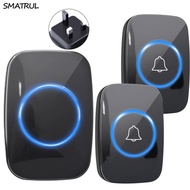 [In Stock] Wireless Doorbell UK Plug Wireless Smart Furniture Waterproof Doorbell 300M Range 60 Ring