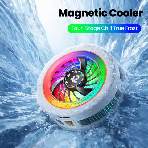 Mobile Phone Magnetic Radiator intelligence AI Temperature Control Real Time Digital Display With Co