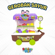 Children's Toys Vegetable Trolley Toy Go Cart Children's Vegetable Cart Medium Random