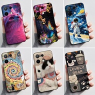 Casing For Umidigi G9C Case Aesthetic Fashion Cute Cat Shockproof Soft Silicone Back Cover For Umidi