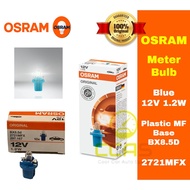 Osram Bulb 2721MFX - BX8.5D 12V 1.2W - Meter Bulb - Blue - Plastic MF Base