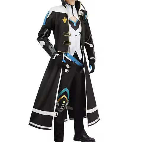 Anime Cosplay Game Honkai Impact 3 Kevin Kaslana Costumes Halloween Man Cape Coat Pants Top Wig Shoe