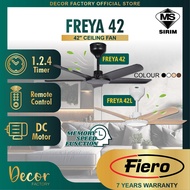 FIERO Fan FIERO FREYA 42 Inch 5 Blades 24 Speed DC Motor With Remote Control Ceiling Fan Kipas Silin