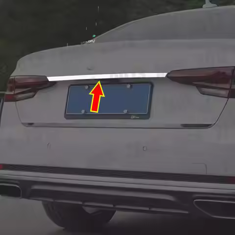 For Audi A4 B9 2017-2022 Stainless Chrome Rear Door Trunk Lid Tail Gate Cover trim Sticke car accses