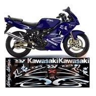 KAWASAKI ZX150 KRR  150 Body Sticker Kenji Silver Custom