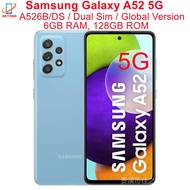 Samsung Galaxy A52 5G A526B/DS Dual Sim 6.5" 6GB RAM 128GB Octa Core Snapdragon NFC Global Version Original Cell Phone 6BWZ