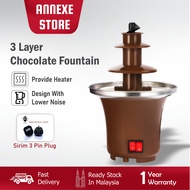 3 Layer Chocolate Fondue Fountain, Three Layer Household Chocolate Fountain, Chocolate Melt Fondue, 