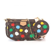 【二手】路易威登LOUIS VUITTON單肩包LOUIS VUITTON × yayoi kusama Multi Pochette Accessoires Monogram M46385 PVC塗