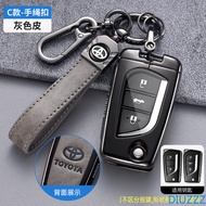 Zinc Alloy Car Key Cover Case For Toyota Hilux Corolla Avensis Prado Fortuner RAV4 CHR Auris Keychain Accessories