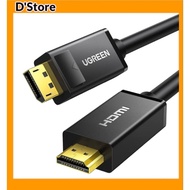 UGREEN 1M DP Display Port 1.2 Male to HDMI Interface Gold Plated Cable 4K Adapter Audio TV for Macbook Windows