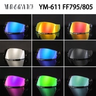 LT [ReadyStock]ZEBRA YM-611 FF795 FF805 Visor Lens Motorcycle Helmet Flash Visor For Full Face Helme