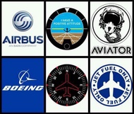 PREMIUM Aviation Car Windscreen Stickers Airbus Boeing Pilot student pilot MFA HMA Avition AirAsia M