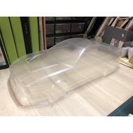 READY STOCK Nissan Silvia S13 180SX Hatchback POP UP HEADLIGHTS clear bodyshell 1/10 195mm width 257