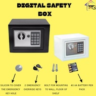 Digital Safety Box Cash Box With Lock Box With Password Black Security Box Safety Box Money &amp; Jewellery
