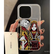 Europe and America Creative Fun Poker Mobile Phone Shell for iPhone CompatibleiPhone 16pro xsmax 11 