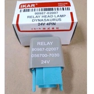 RELAY HEAD LAMP / RELAY LAMP 24v-4Pin TOYOTA RINO DYNASAURUS 110HT-110ET /125HT-130HT-140HT/HINO DUT