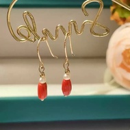 taiwan corales and us10k gold jewelry earring