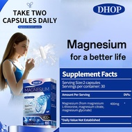 Magnesium supplements for energy, 400mg magnesium glycinate capsules, nerve support supplements, bes
