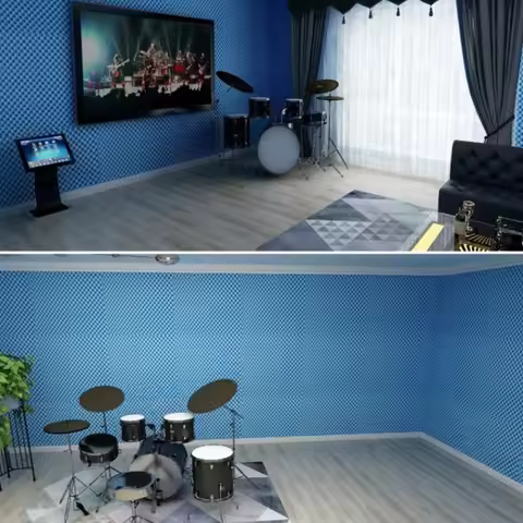 1 meter 2cm/3cm Thickness Acoustic Foam Sound Insulation Panels for KTV Bar Soundproofing Studio Wed