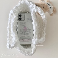 Korean ins Cute carousel case for iphone 16promax/15promax/13/12/14pro/11 phone cases