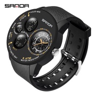 Sanda นาฬิกากีฬาลำลองนาฬิกากลุ่มดาวกันน้ำสุดเท่ห์6036-6
