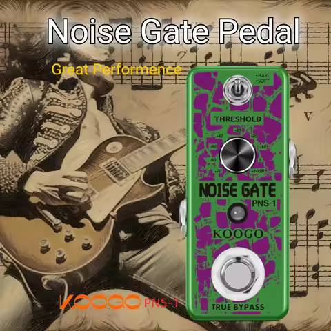 Koogo Super Pedal Noise Gate Effects Noise Reduction Suppressor For PedalBoard Electric Guitar Bass 
