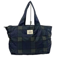 Aigle green Shoulder Bag Purse Plaid blue black Direct from Japan Secondhand