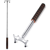 Skylety Retractable Pool Bridge Stick, Billiards Cue Bridge with Metal Head, Screw Thread Removable 
