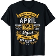 Legend Since April 1954 70Th Birthday Gifts 70 Years Old T-Shirt
