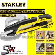 Stanley 18mm Cutter with Slide Lock and Integrated Blade Break System Snap-Off Cutter Quicker Snaps 