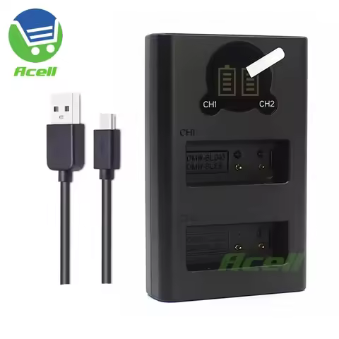 BP-DC15E/U/TK BC-DC15 Replace Dual Charger for Leica D-LUX（Typ109）C-LUX（TypeNo.1546）D-LUX 7 D-LUX 8 