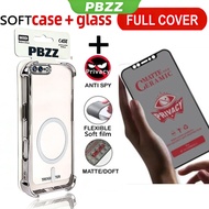 PBZZ Ceramic Privacy Resistant Tempered Glass Case for iphone 7 8 6 6S PLUS 7P 8P 6SP se 2 se3 phone