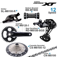 ﹉◄ﺴSHIMANO DEORE XT M8100 12v Groupset 1x12 Speed Shifter RD CS CN M8120 Rear Derailleur SGS Cassett