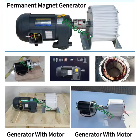 10KW Permanent Magnet Generator 120V 220V 230V 240V 380V 500RPM Dynamo 220V Output Alternator Quiet