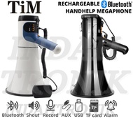 High Power Megaphone Loudspeaker Pembesar Suara Hailer With USB Player/Bluetooth/Aux & Rechargeable 