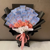 (Penang Only )Money Bouquet 钱花束💐Birthday Gifts/钱花/ 玫瑰钱花束/Budget Bajet Duit Bunga/生日花束/母情节礼物/玫瑰花束/情人节礼物/圣诞礼物/Valentines