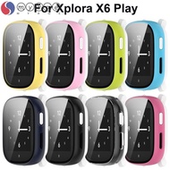 MYROE Protective , Smart Watch Full Cover Screen Protector,  Accessories Kids PC+Tempered Cover Shell for Xplora X6 Play