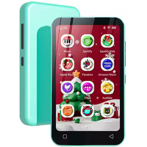 Portable Android MP3 Player with Bluetooth & WiFi, MP4 Music Player with Spotify, Audible, Pandora, 