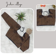 Crop Top Indian Saree Blouse Jacguard SilkPURE