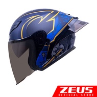 ZEUS HELMET ZS-631 WITH DOUBLE VISOR AND SPOILER