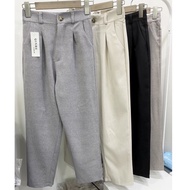 ** 32wardrobe Banniang-Elastic Back Waist Casual Pants 651a