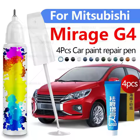 Car Paint Repair Pen For 2012-2023 Mitsubishi Mirage G4 Paint Scratch Repair Accessories 4PCS Red P5