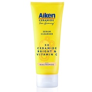 AIKEN 5x Ceramide Bright Serum Cleanser 100g | Vitamin C | Niacianamide | Deep Cleansing | Non-dryin