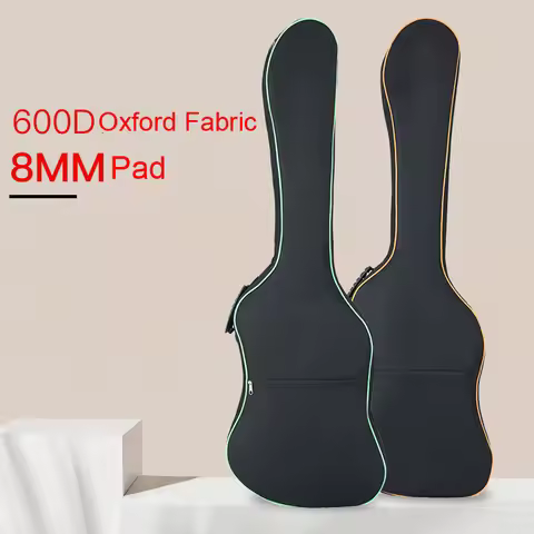 600D Oxford Fabric Electric Bass Backpack Case 40/41 Inch Gig Bag Double Straps Pad 8mm Cotton Thick